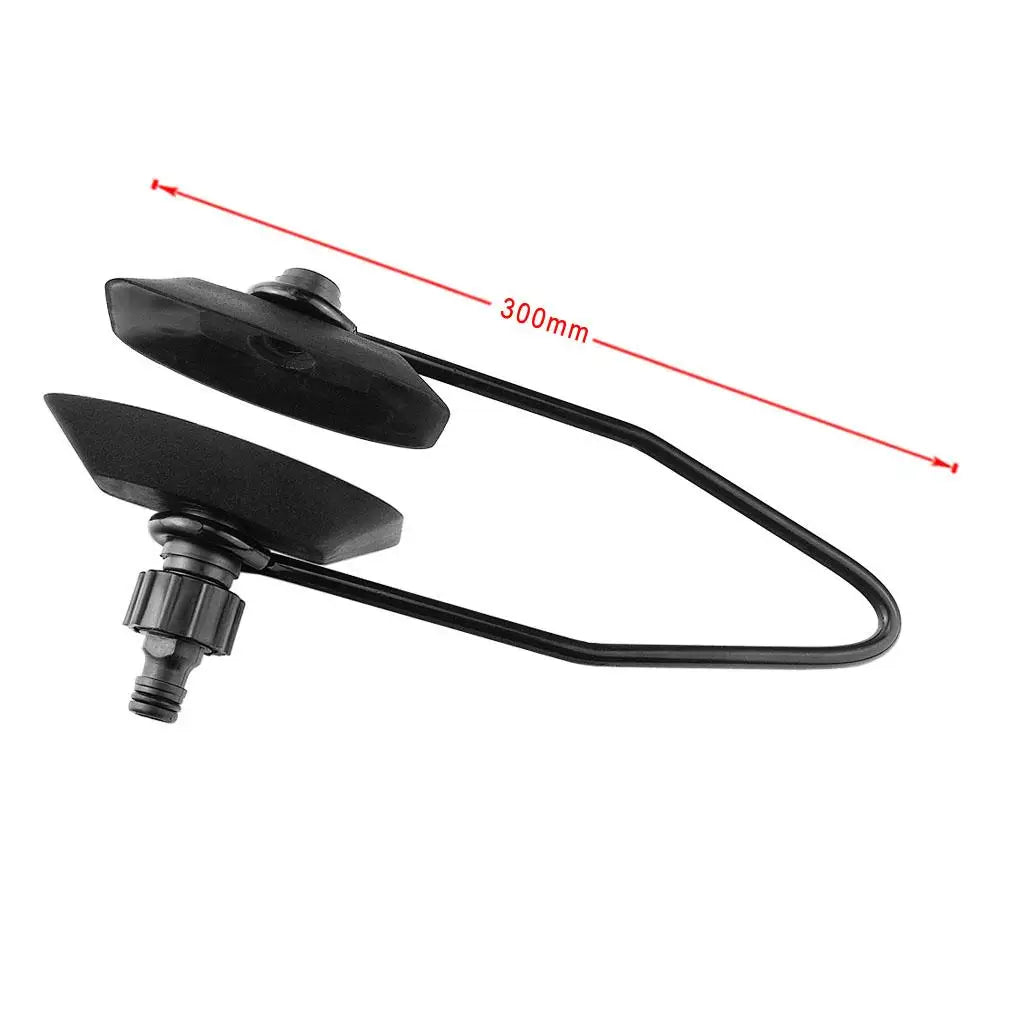 Rectangular Ear Muff Engine Flusher Large Black Cup Outboard Engine Water Flush Hose Fitting for - Automotive LED Light