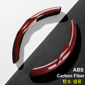 36cm Carbon Fiber Car Steering Wheel Cover Non-slip Sports Ultra-thin Card Cover Summer Auto Han - Automotive LED Light