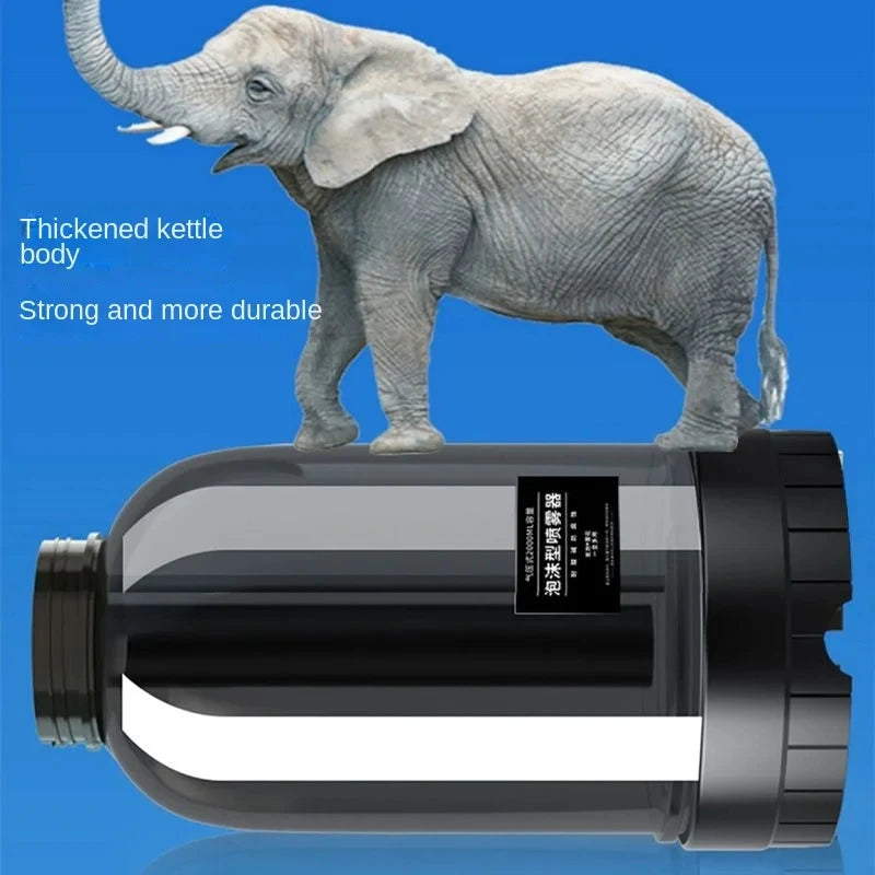 2L Hand Pump Foam Sprayer with 2 Types of Nozzle Hand Pneumatic Foam Cannon Snow Foam Car Wash S - Automotive LED Light