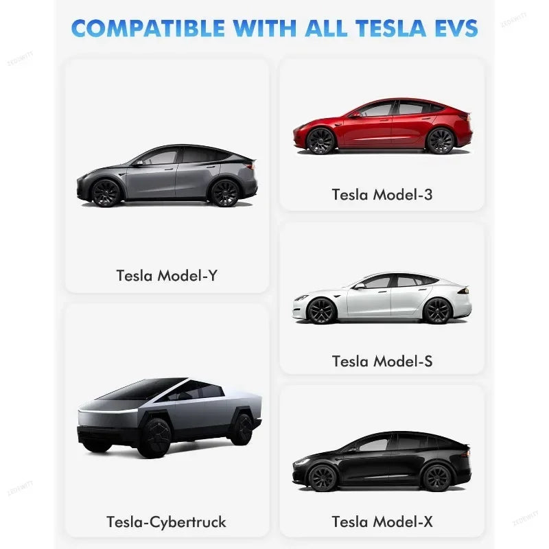 Electric Vehicle J1772 Type 1 To Tesla EV Charger Adapter Gun Type Charging Sock for Tesla Model 3 J1772 - Automotive LE