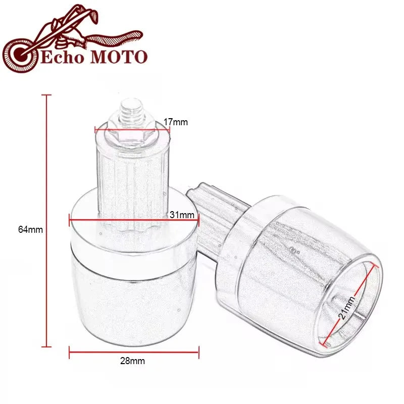 Motorcycle Handlebar Grips Handle Bar Cap End Plugs For Honda XL1000V Varadero XL1000 XL125 V XL - Automotive LED Light