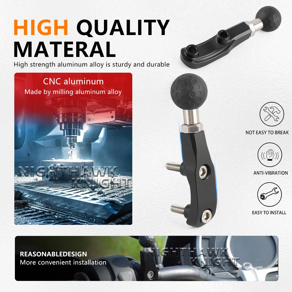 25mm Ball Head Handlebar Expansion Bracket For Honda Gold Wing GL1800 Tour DCT F for Honda F6B 2018-2025 - Automotive LE