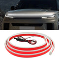 180cm/240cm Exterior Car LED Hood Light Strip Flexible Waterproof Dynamic Scan Start Up Hoodbeam - Automotive LED Light