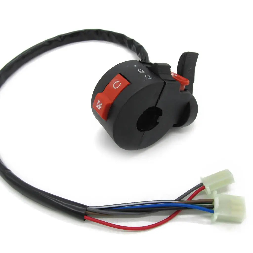 3 Function Left Handlebar Switch Assembly Plastic for ATV Quad 50cc 110cc Sunl Taotao 22mm - Automotive LED Light
