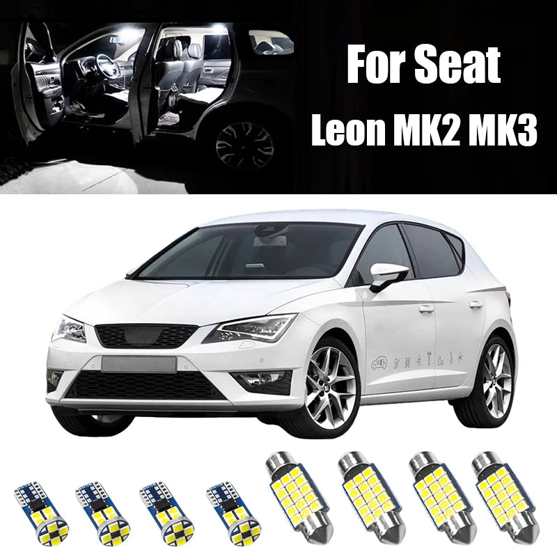 For Seat Leon 2 3 MK2 MK3 1P 5F FR 5F1 5F5 5F8 Car LED Bulbs Interior Lamp Glove for Seat MK2 MK3 - Automotive LED Light