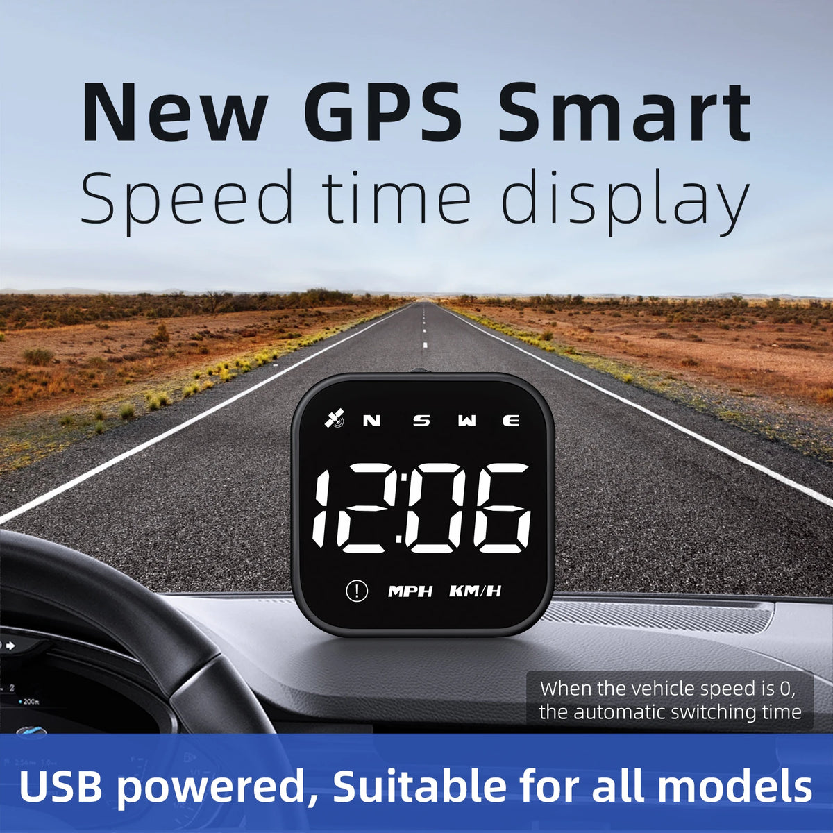 Universal Car Mini HUD G4S GPS Head Up Display Auto Digital KMH/MPH Speedometer  for Mini G4S - Automotive LED Light