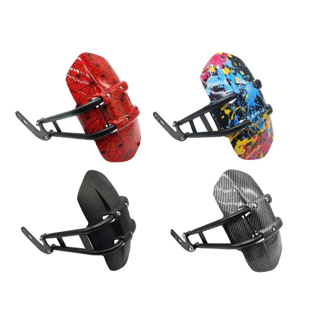 Motorcycle Rear Mudguard Protection Protector CNC Aluminum Alloy Adjustable Rear Wheel Cover Mud - Automotive LED Light