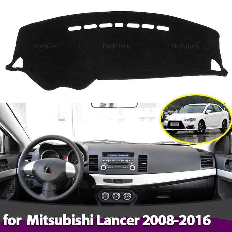 Anti-Slip Dashboard Cover Protective Pad Car Sunshade Carpet for Mitsubishi Lanc for Mitsubishi 2008-2016 - Automotive L