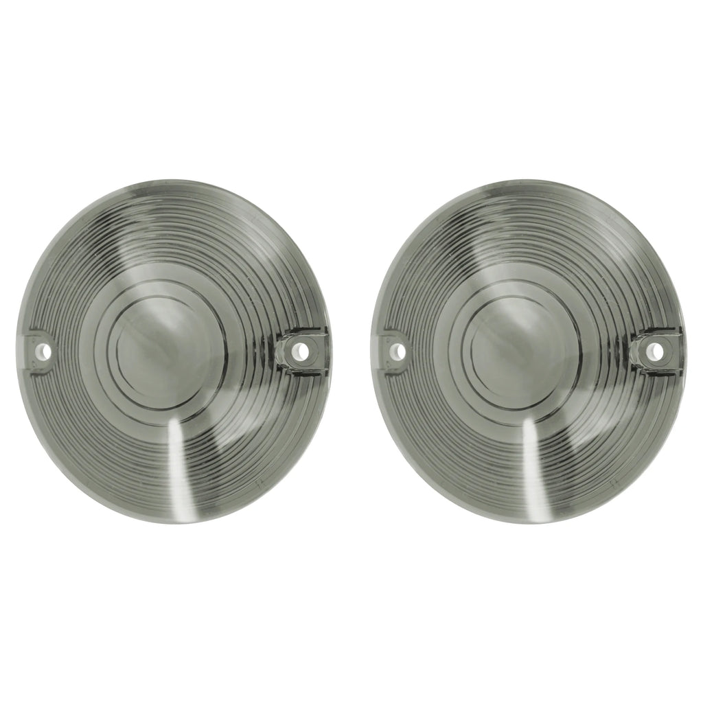 2X Motorcycle Turn Signal Flat Lens Cover For Harley Touring Road King Street Glide Tour Electra - LED Motorcycle Light