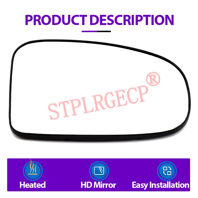Stplrgecp Passenger Driver Side Left or Right Door Side Heated Wing Mirror Glass for Toyota J10 - Automotive LED Light