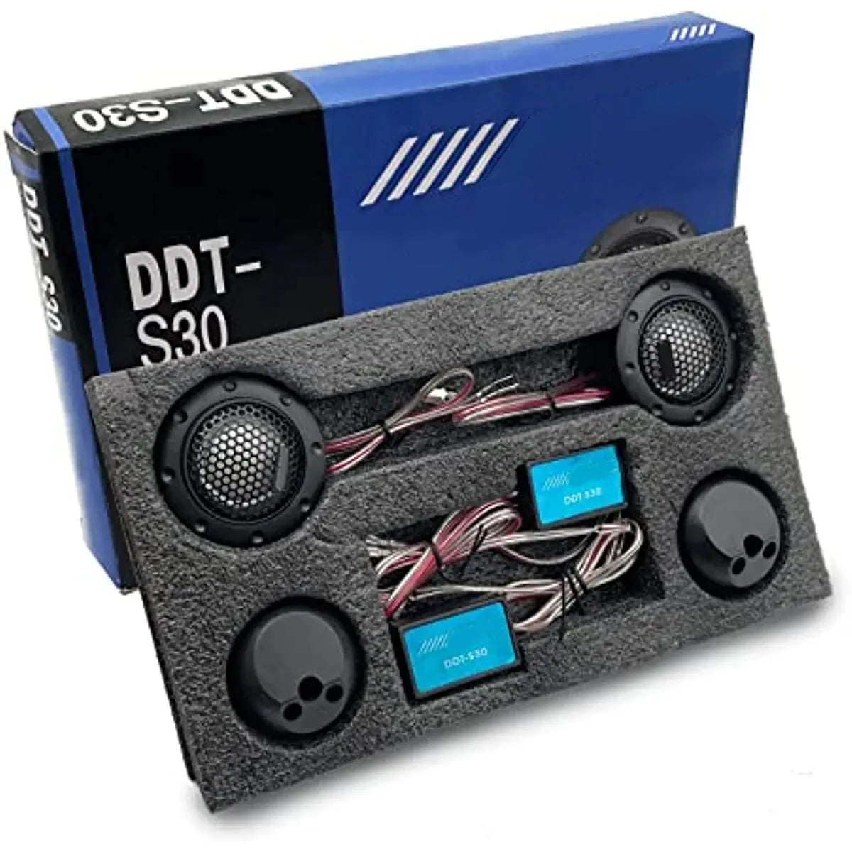 High Fidelity Car Stereo Speaker Tweeter Modified Audio Silk Dome Tweeters for Vehicle - Automotive LED Light