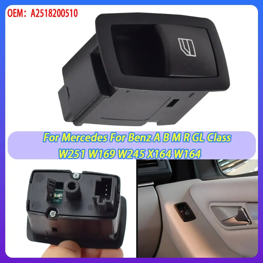 Passenger Side Power Window Switch for Mercedes Benz W164 W251 ML350 ML450 ML550 for Mercedes R320 R350 ML63 - Automotiv