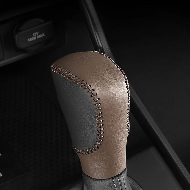 For Honda CRV 2023 2024 2025 CR-V 6th Gen Hybrid PU Leather Hand Sewn Car Gear Shift Knob Gear H - Automotive LED Light