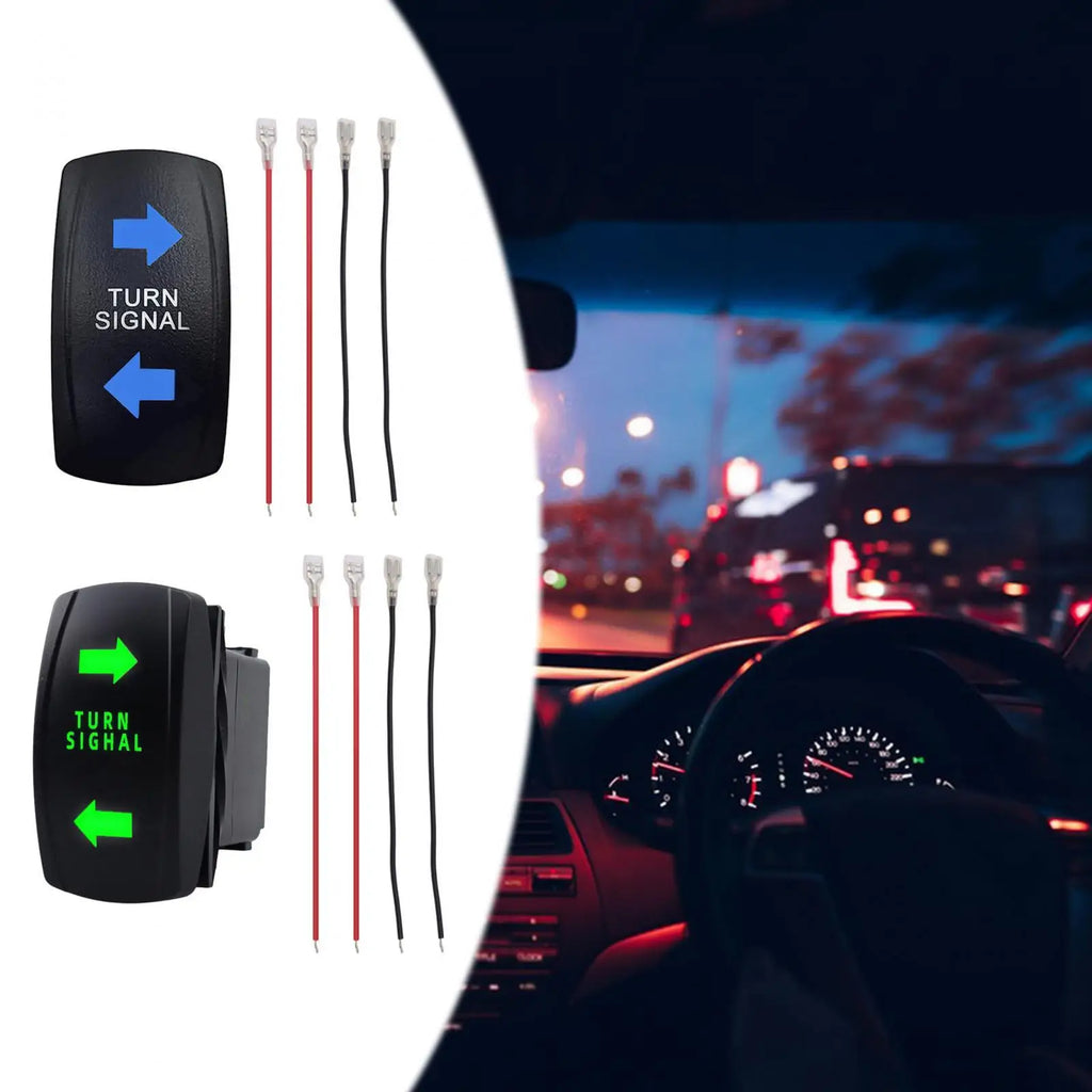 Turn Signal Switch Rocker Switch Turn Signal Kit High Performance 4 Pin Powersports for Campers  - Automotive LED Light