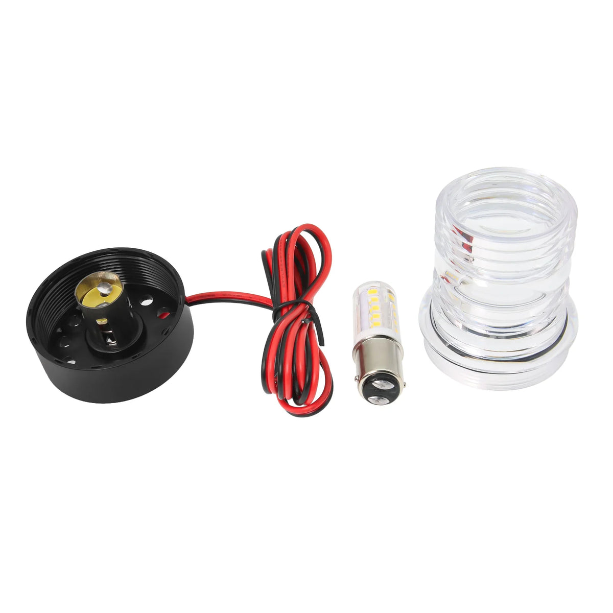 AD 12V Waterproof LED Navigation Light Marine Boat Yacht Anchor Light 360 Degree All Round White - Automotive LED Light