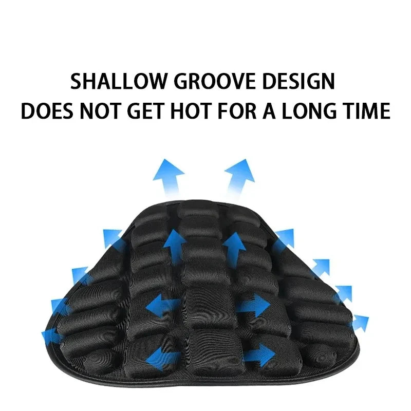 Motorcycle 3D Seat Cushion Black Foam Soft Comfortable Breathable EVA Seat Covers Mats Motorcycl - Automotive LED Light