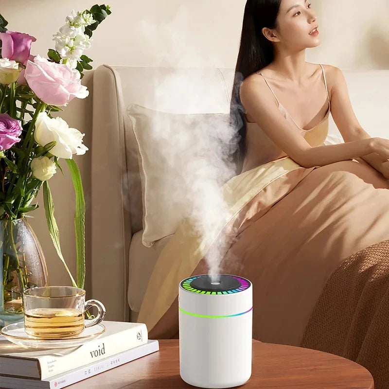 180ML Mini Air Humidifier USB Electric Aroma Diffuser Essential Oil Purifier Aromatherapy Mist M - Automotive LED Light