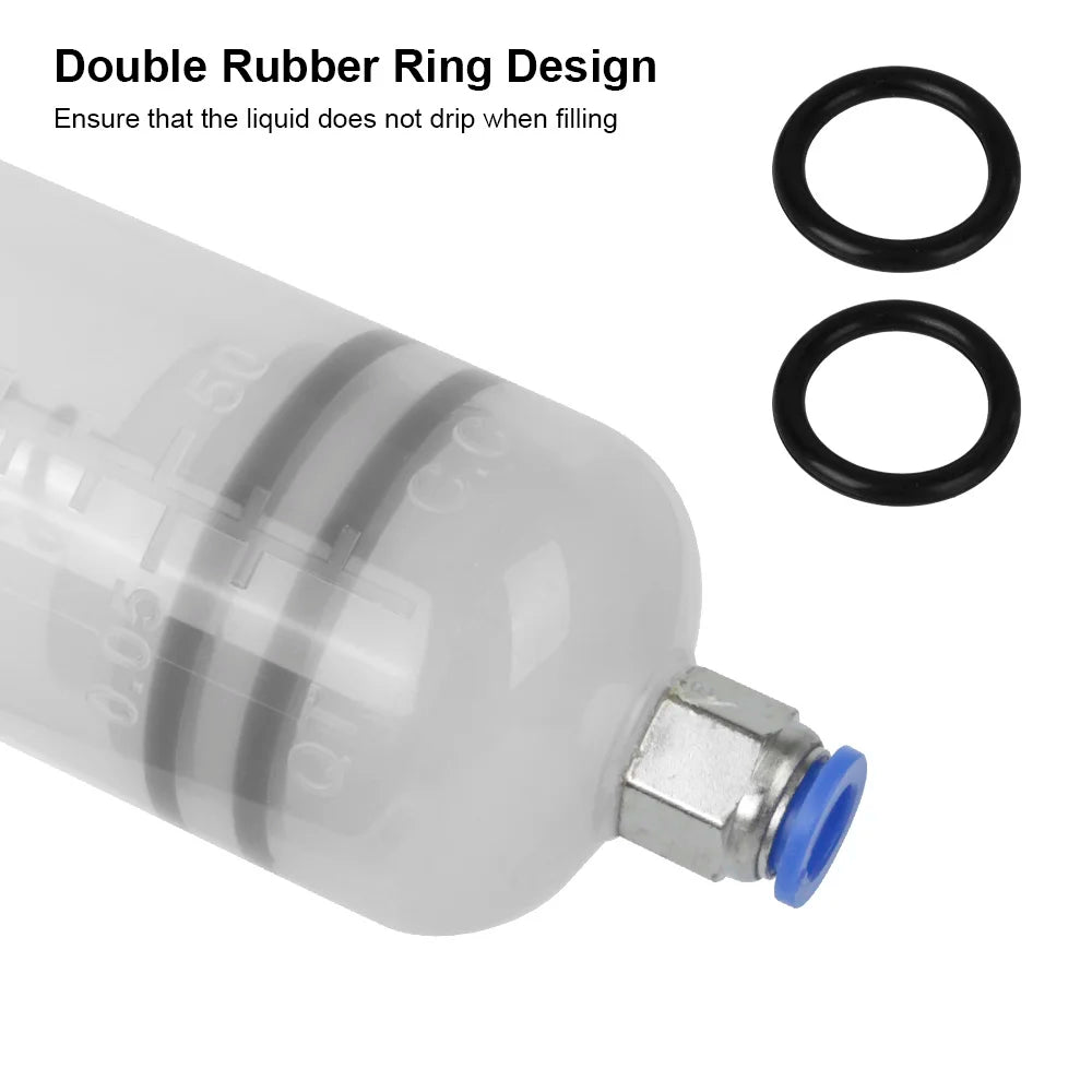200cc Car Oil Change Brake Bleeder Fluid Pump Extractor Filling Syringe Bottle Universal Truck M - Automotive LED Light
