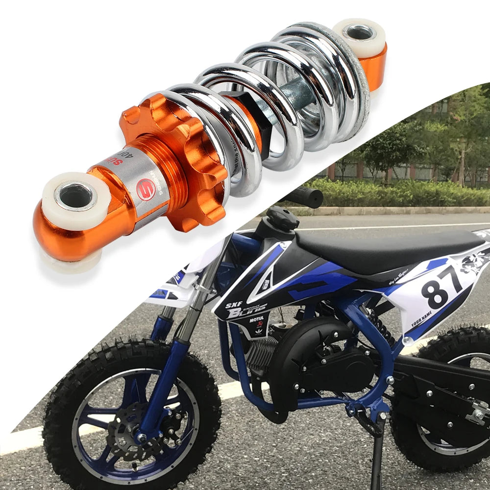 Motorcycle Shock Absorber 125MM 400LB/IN For 49cc Mini Trot Damping Pitch Plated Spring ATV Pit  - Automotive LED Light