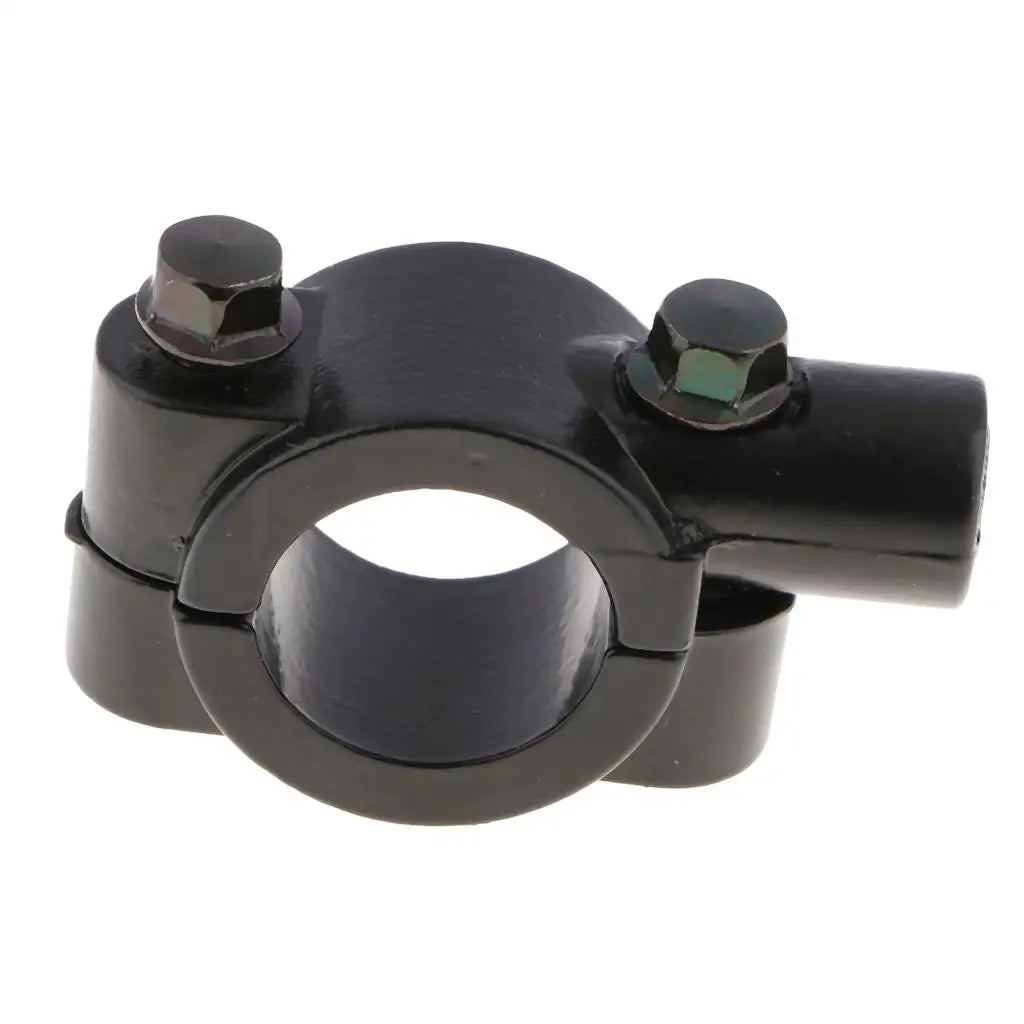Motorcycle Rearview Mirror Holder 8mm Metal Handlebar Clamp Bracket Universal Accessory for Bike - Automotive LED Light