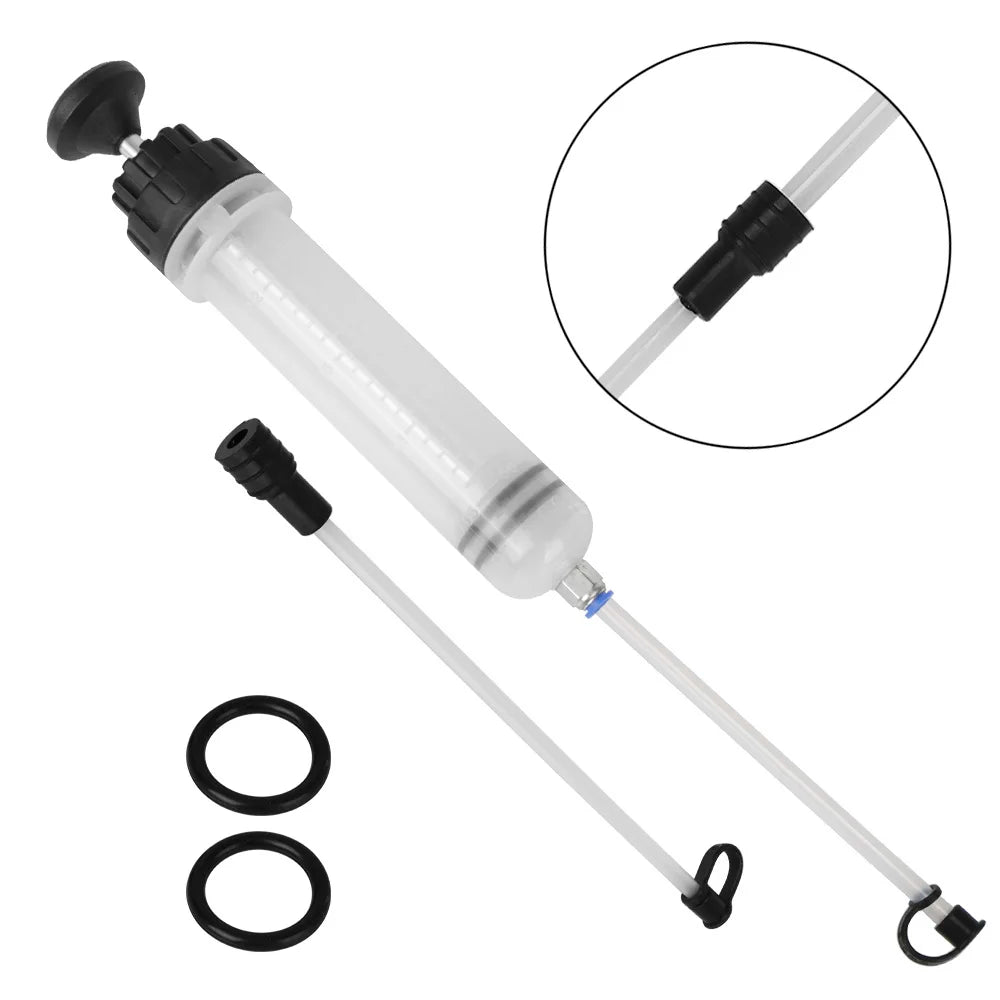200cc Car Oil Change Brake Bleeder Fluid Pump Extractor Filling Syringe Bottle Universal Truck M - Automotive LED Light