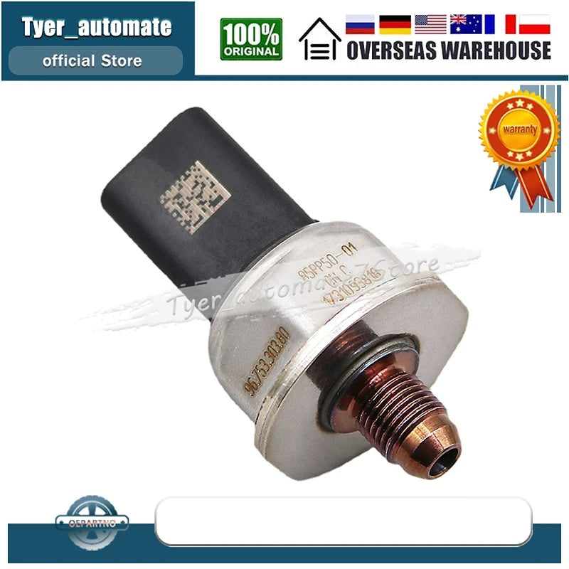 GANGLE 9675330380 85PP50-01 For Peugeot Citroen Fuel Rail Pressure Sensor - Automotive LED Light