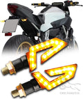2pcs Waterproof Universal Motorcycle LED Turn Signal Light Amber Blade Lamp Indicator Blinker Fl - LED Motorcycle Light