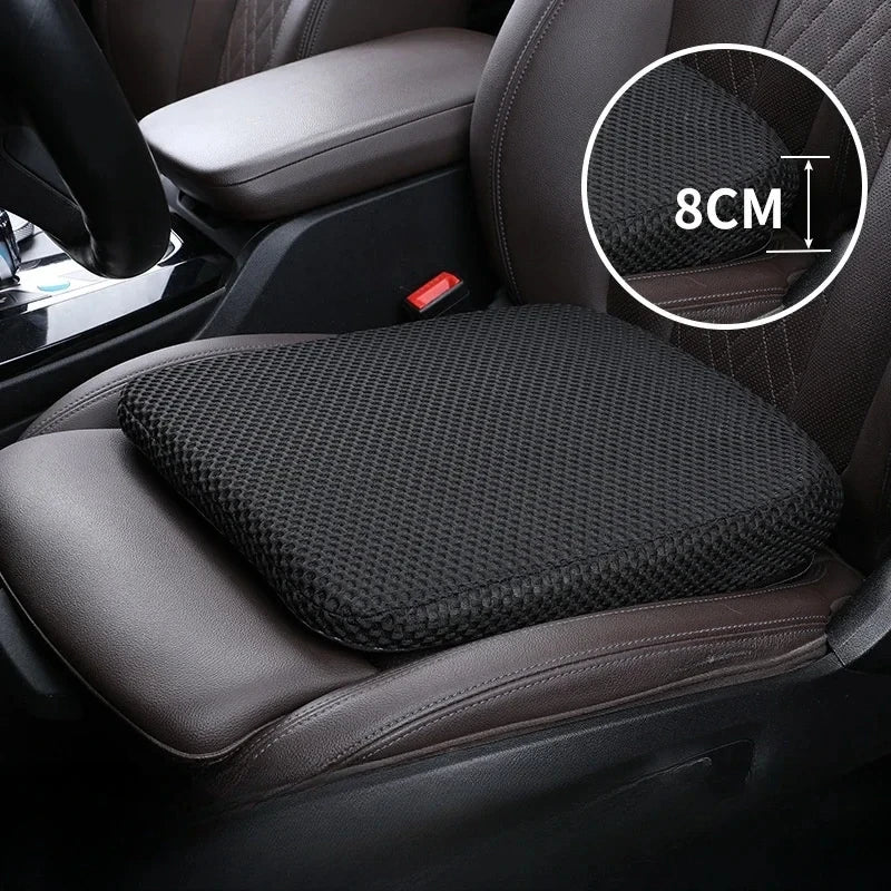 Car Seat Height Pad Thickened Memory Foam Car Seat Cushion for Sedentary Car Drivers Anti-Slip B - Automotive LED Light