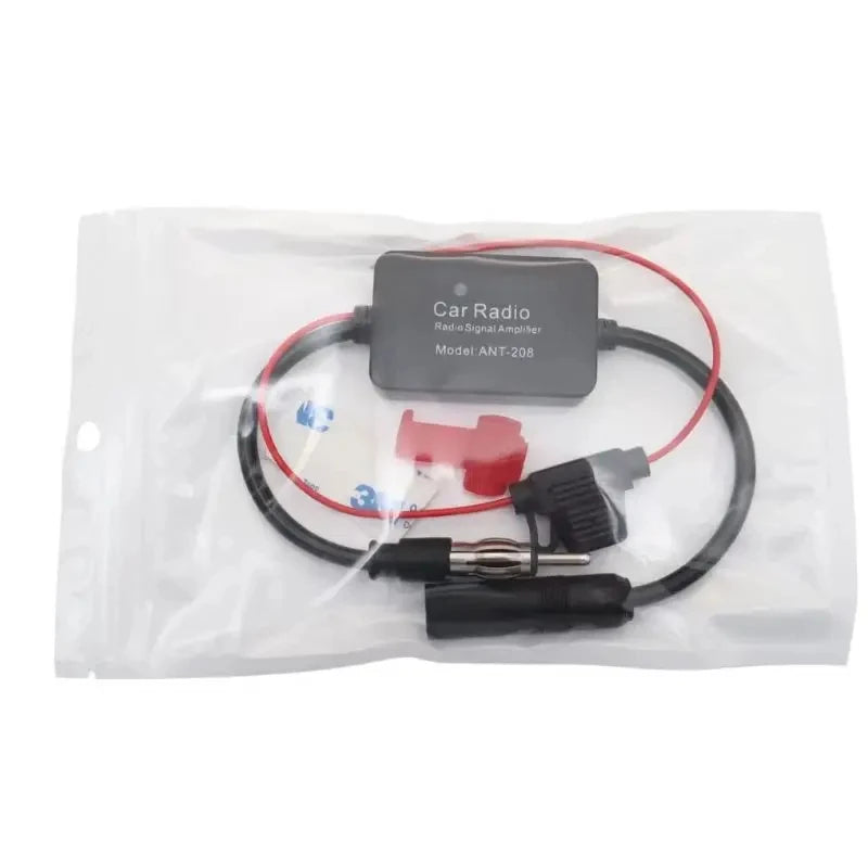 Auto Car Radio FM Antenna Signal Booster Amplifier ANT-208 Enhancer Device Android Player Antenn - Automotive LED Light