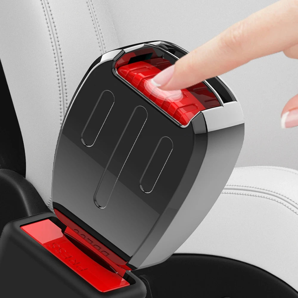 Car Seat Belt Alloy Safety Belt Extension Connector Car Rear Safety Buckle Holder Plug-in Belt C - Automotive LED Light