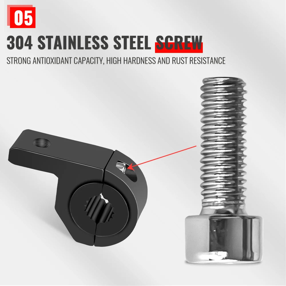 Universal Motorcycle Sponge Clamp Brackets 25-32mm Auxiliary Led Light Bracket Mount Kit For MOT - LED Motorcycle Light