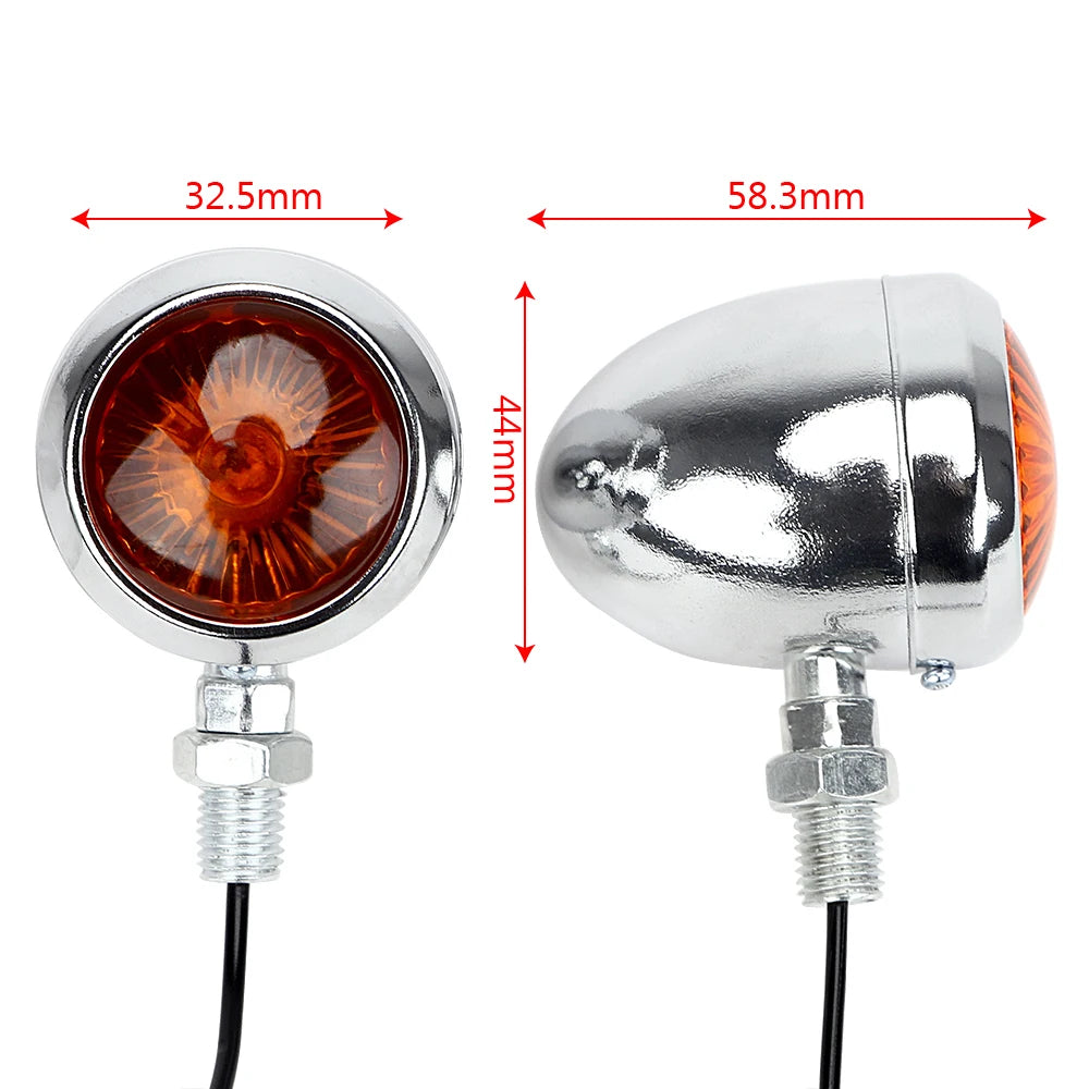 12V Motorcycle Turn Signal Lights LED Taillights Universal Scooter Indicator Motorbike Accessori - LED Motorcycle Light