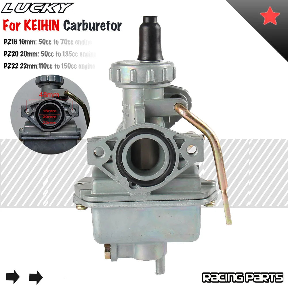 PZ16 PZ20 PZ22 Carburetor Hand Choke Aluminum Zinc Carb 16mm 20mm 22mm For Keihi for PZ20 PZ22 PZ16 - Automotive LED Lig