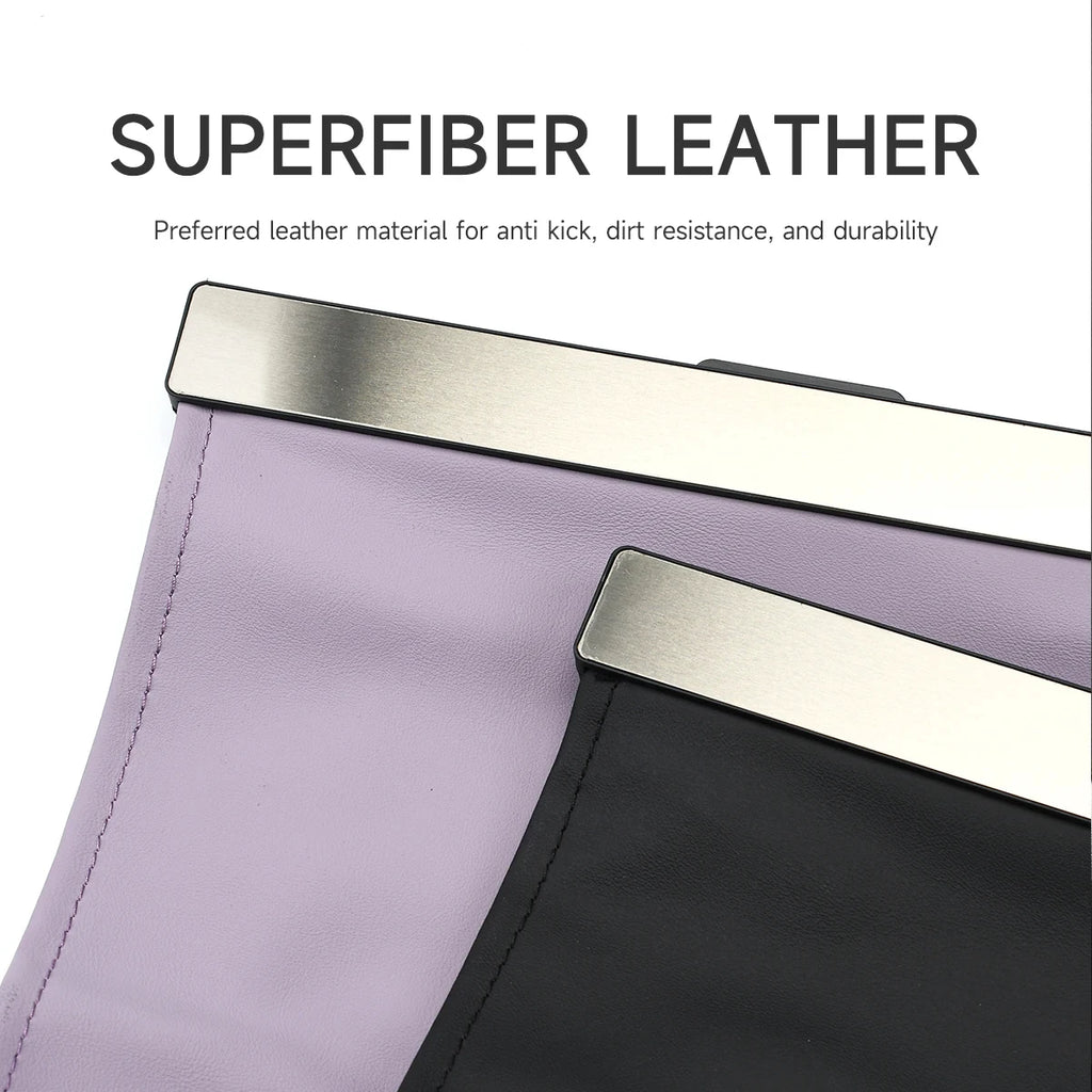 Car Garbage Bag With LED Magnetic Adsorption Waterproof PU Leather Back Seat Hanging Garbage Bag - Automotive LED Light