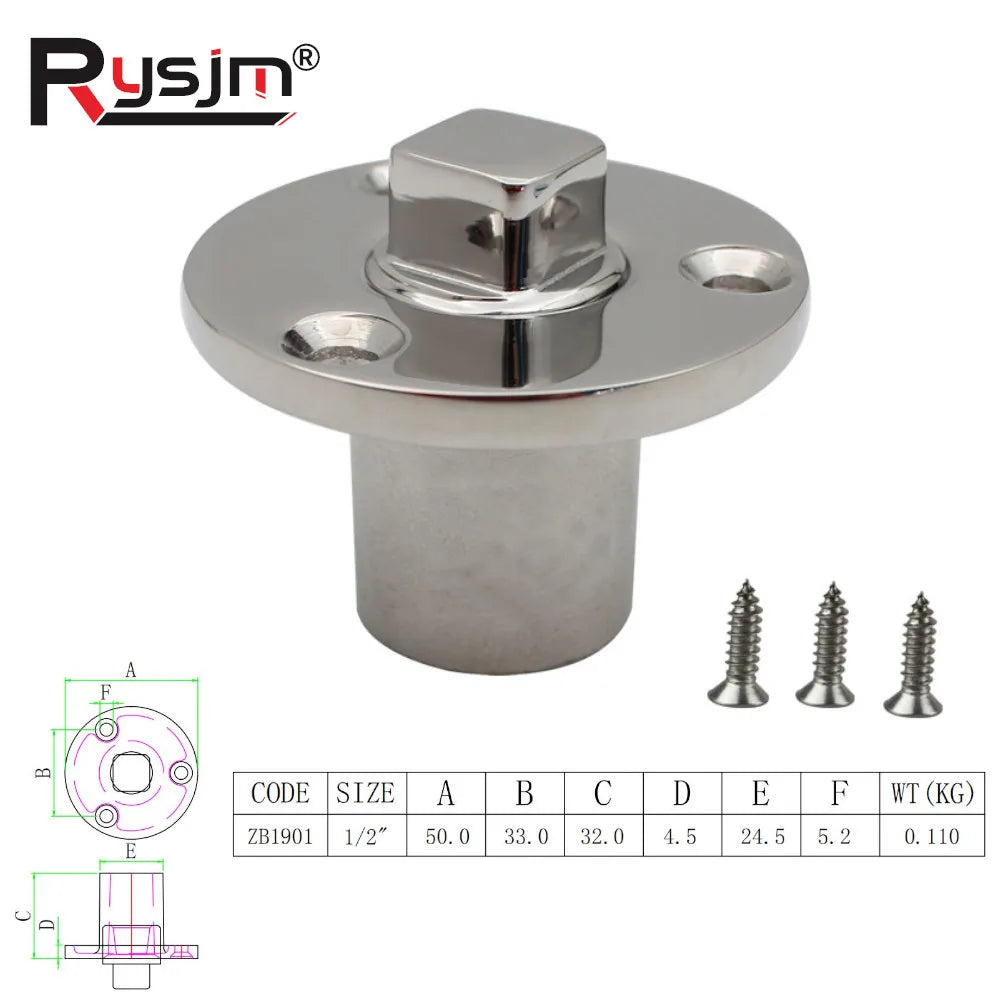 1Pc Boat Accessories 316 Stainless Steel Screw Type Garboard Drain Plug Drain Bung Replacement M - Automotive LED Light