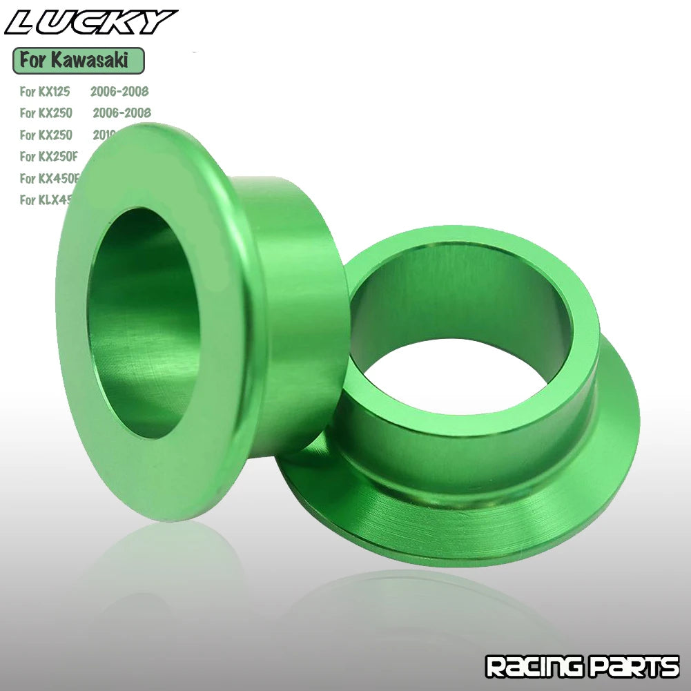 Motocycle Front Rear Wheel Hub Spacer Kit For Kawasaki KX125 KX250 KX250F KX450F KLX450R KX 125  - Automotive LED Light