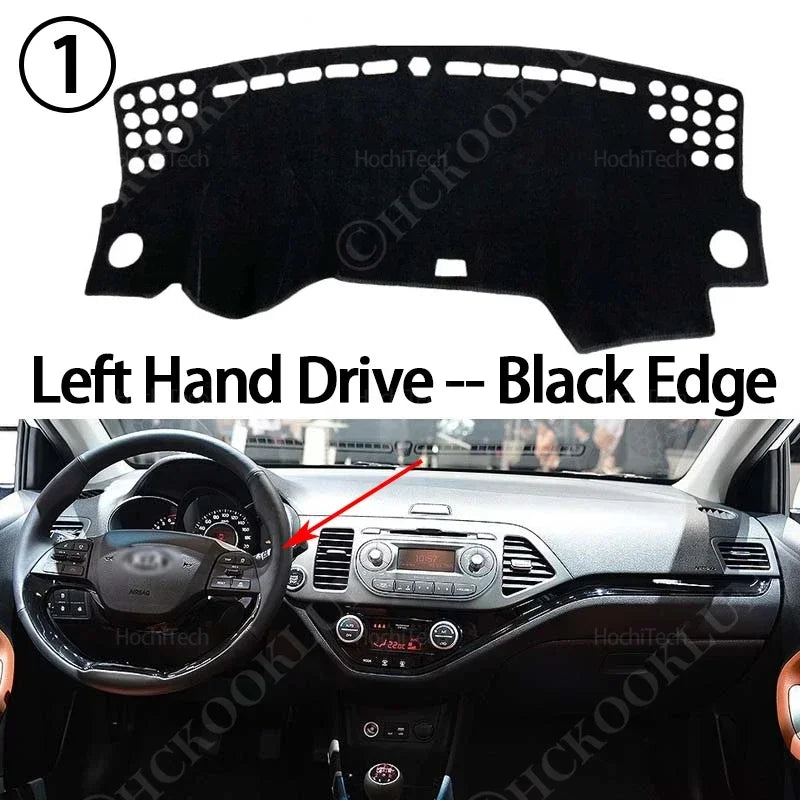 For Kia Picanto Morning TA 2012 2013 2014 2015 2016 High Quality Dashboard Mat Dashmat Cover Pad - Automotive LED Light