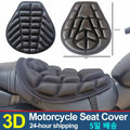 Universal Motorcycle Seat Cover 3D Comfort Gel Cushion Seat Motorbike Air Pad Cover Shock Absorp - Automotive LED Light