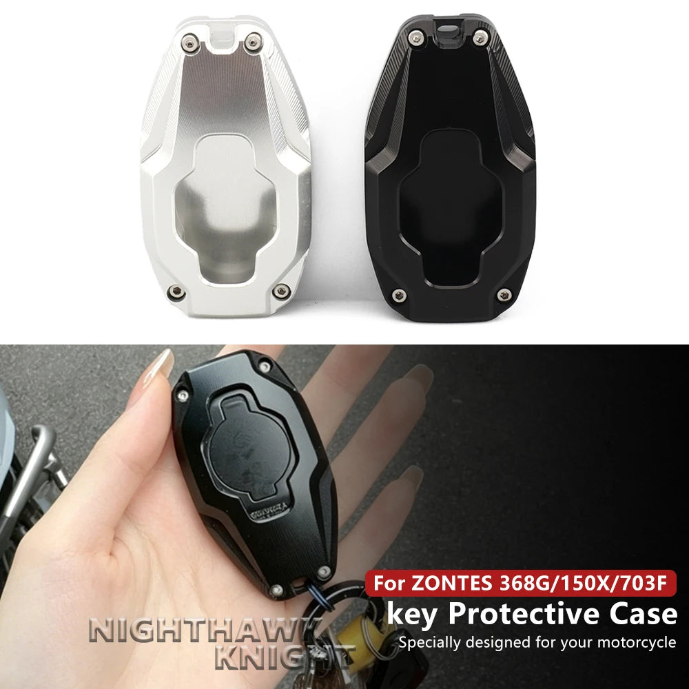 Motorcycle Accessories CNC Aluminum Key Cover Key Protective Shell For ZONTES 703F 703 RR 150X 3 - Automotive LED Light