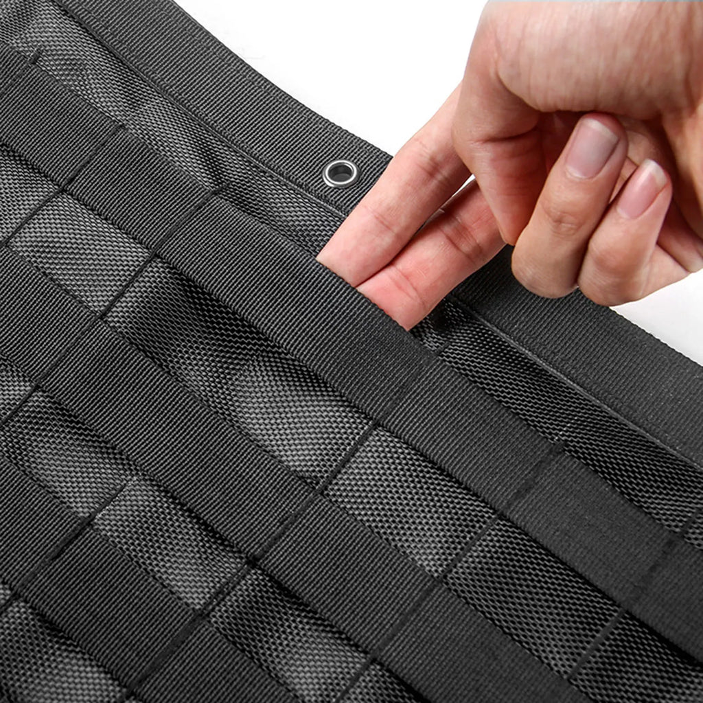 Tailgate Panel Storage Bag Rear Door Cargo Organizer Tailgate Molle Panel Tail Door Storage Bags - Automotive LED Light
