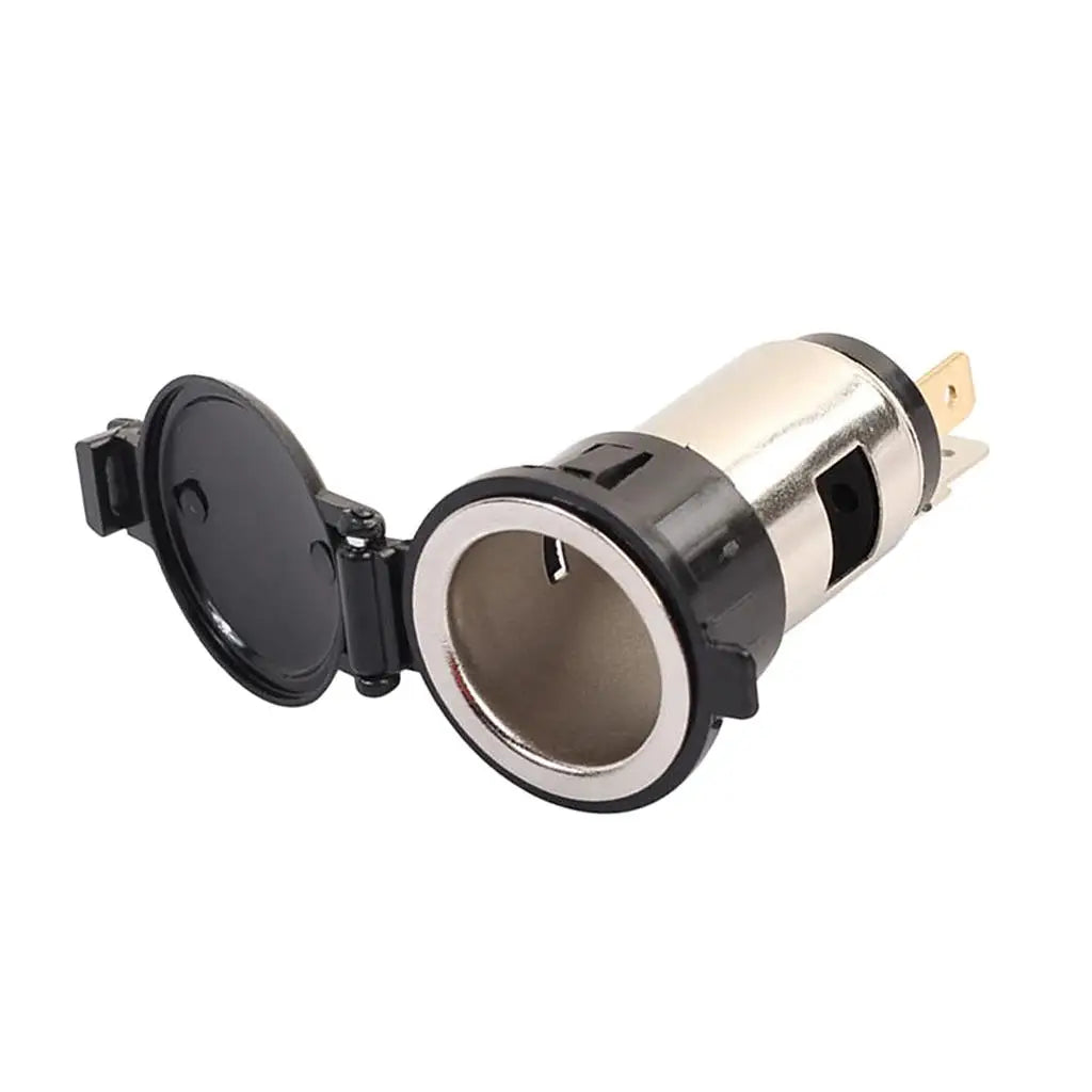 Universal Cigarette Lighter Socket Waterproof Assembly Car Motorcycle Power Outlet for Useful Mo - Automotive LED Light