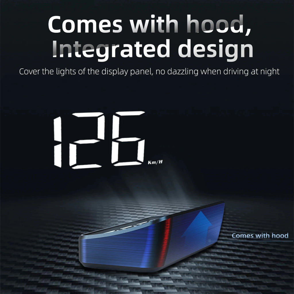 M2 HD Car Head up Display GPS Speedometer KM/H Digital HUD Windshield Projector Universal Auto E - Automotive LED Light