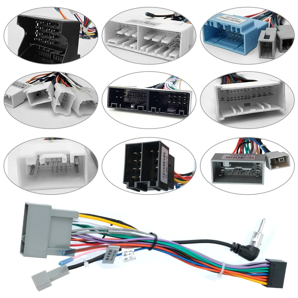 Car Audio MP5 Player ISO Cable Autoradio Radio Accessories for VW Hyundai Honda  for Audi MP5 - Automotive LED Light