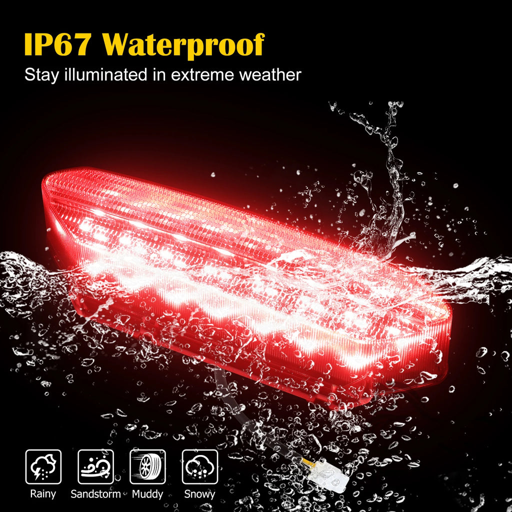 12V Motorcycle LED Rear Taillight Running Brake Tail Lights For Yamaha YFZ 450 YFZ450 2006 2007  - LED Motorcycle Light
