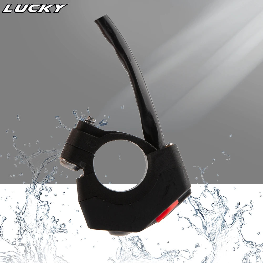 Motorcycle Universal Electric Flameout Starter Stop ON/OFF Kill Switch For KTM EXC-F SXF XC TE F - Automotive LED Light