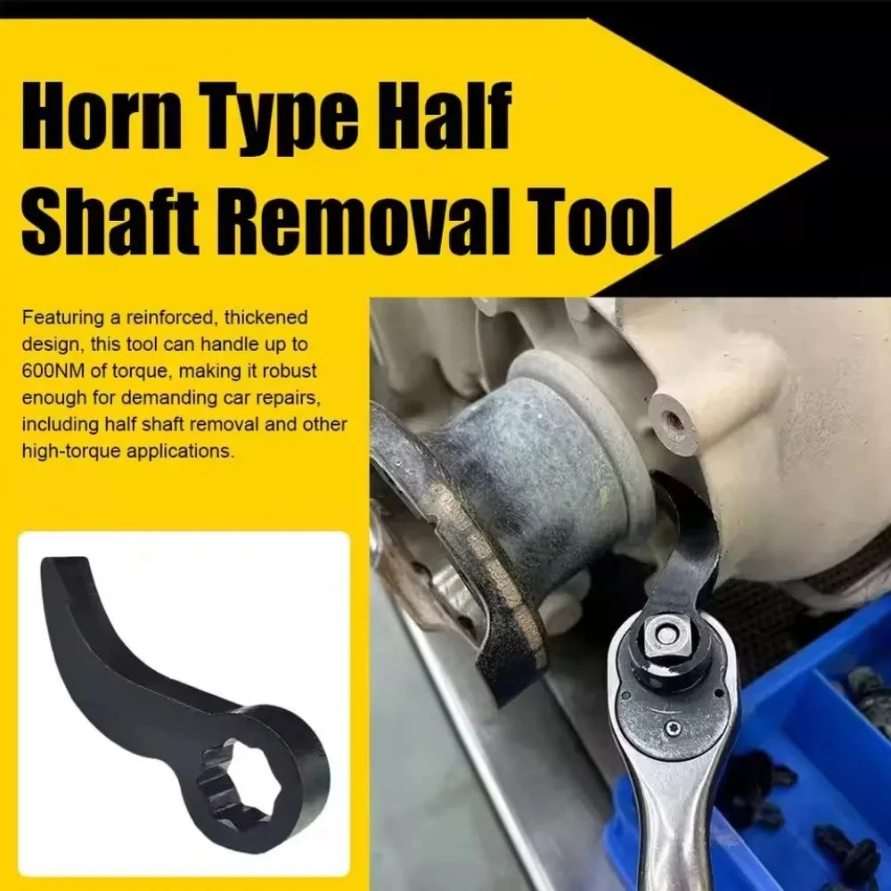 1Set Car Lower Control Arm Prying Tool Pry Bar Wrench for 1/2 Ratchet Open-end Wrench Half Shaft - Automotive LED Light