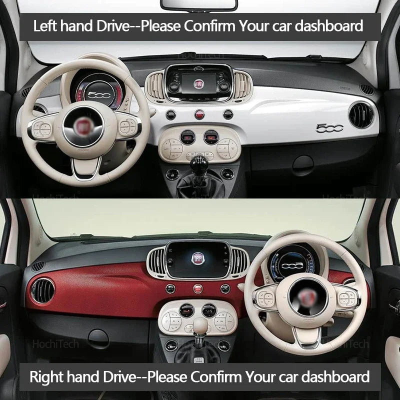Dashboard Cover Avoid Light Anti-Slip Anti-dirty Mat Pad Sunshade Dashmat Protec for Fiat 2007-2024 - Automotive LED Lig