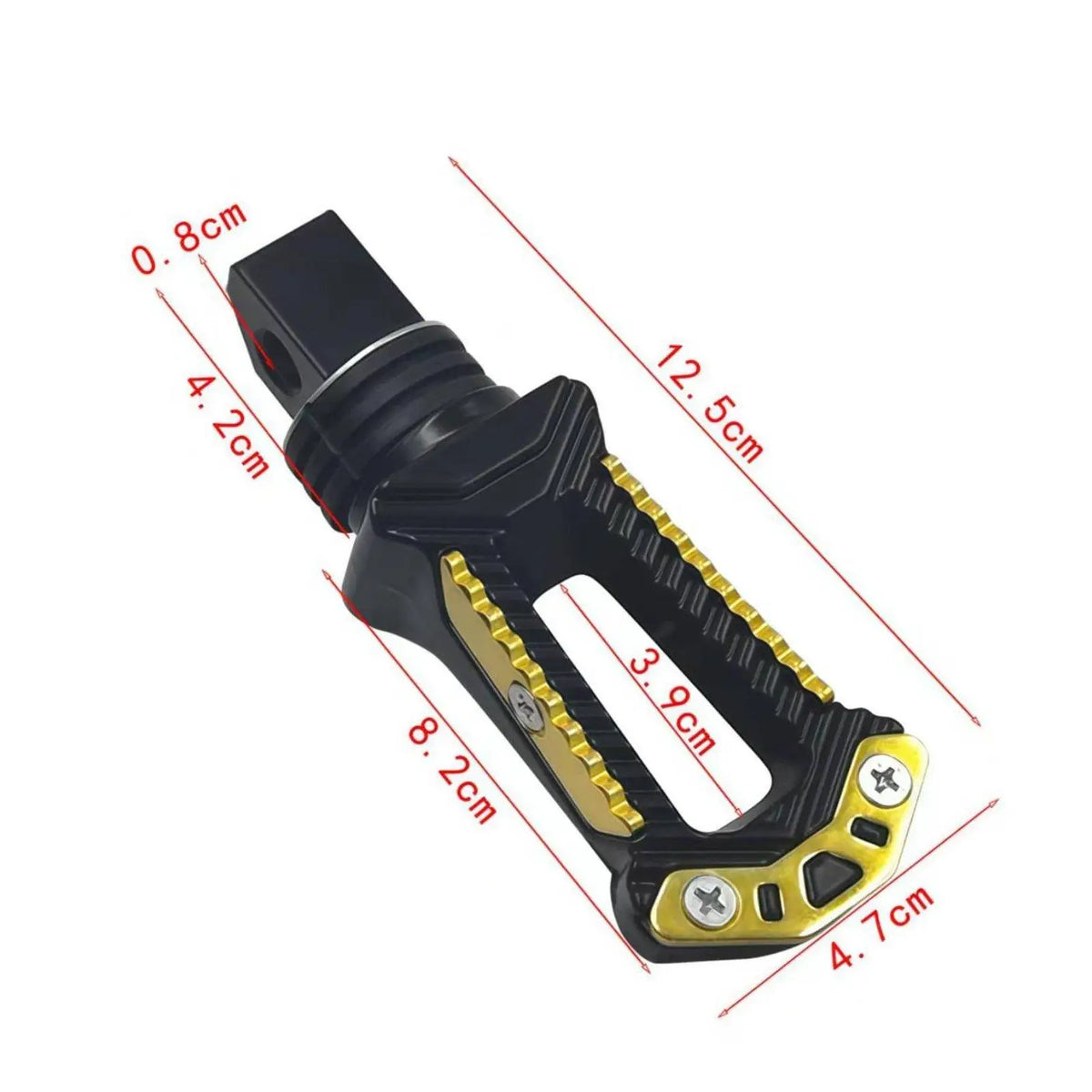 2 Pieces CNC Aluminum Footpeg Lightweight Motorcycle Footpeg Anti-Slip Surface - Automotive LED Light