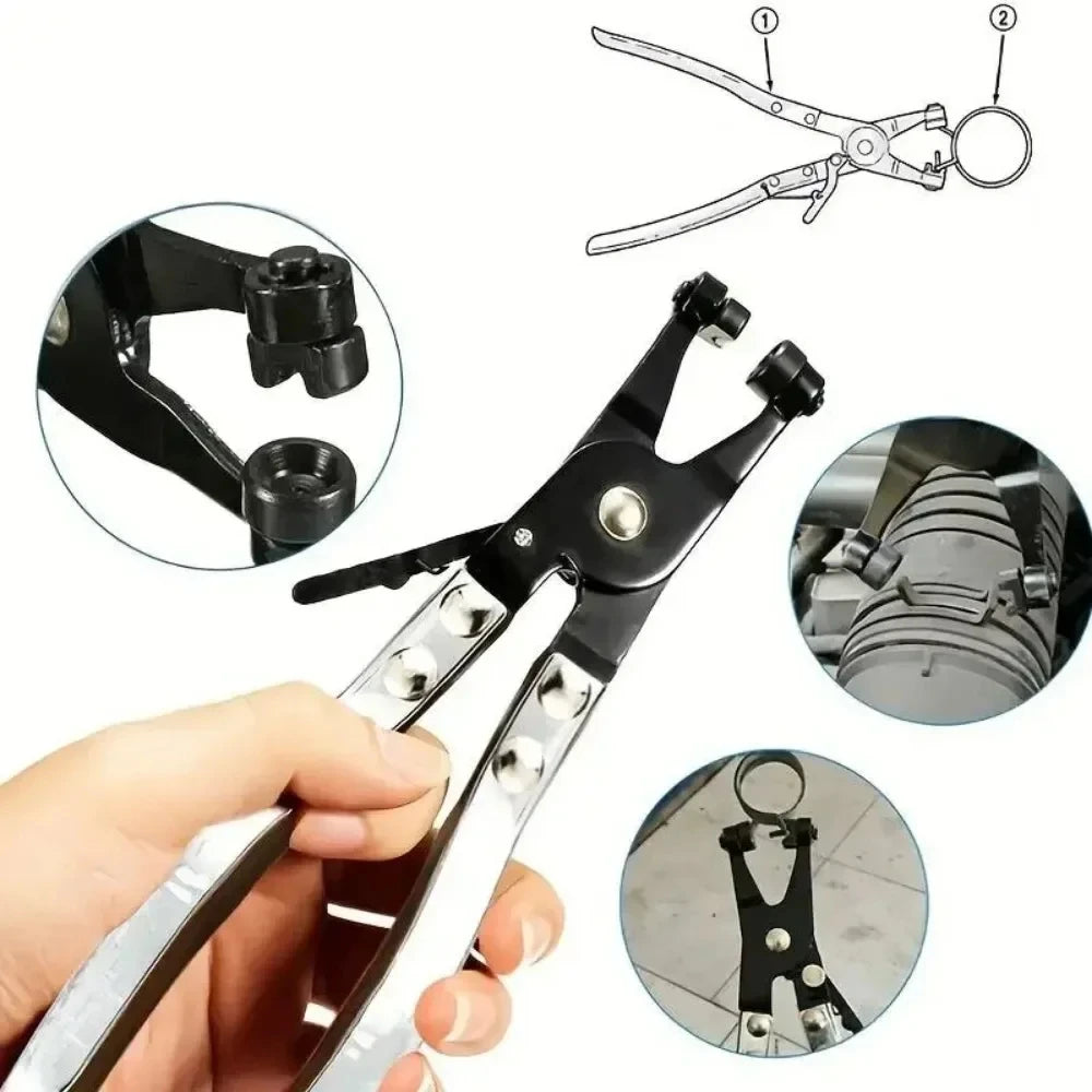 Car Water Pliers Clamp Pipe Hose Clip Swivel Drive Jaw Locking Tool Removal And Installation Of  - Automotive LED Light