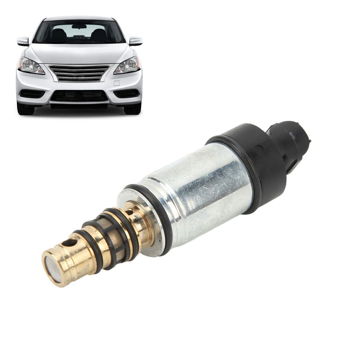 AC Compressor Control Valve E257065 High Performance Replacement for Sentra 1.8L PXC14 2013‑2015 - Automotive LED Light